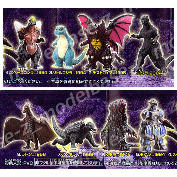 楽天市場】【送料無料】HGシリーズ ゴジラゴジラクロニクル パート3 