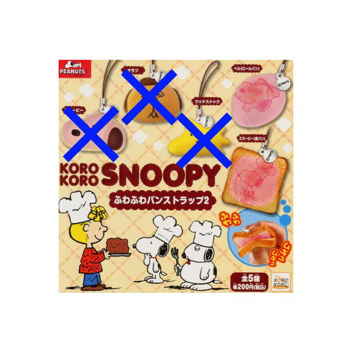 楽天市場 スヌーピーふわふわパンストラップパート２より ２種ｓｎｏｏｐｙシステムサービスガチャポン ガシャポン ガチャガチャ モデルベースｚ