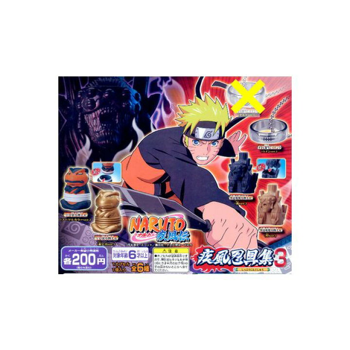 楽天市場 ｎａｒｕｔｏ疾風伝ナルト 疾風忍具集３より５種 額当てスイング ペイン入り バンダイガチャポン ガシャポン ガチャガチャ モデルベースｚ