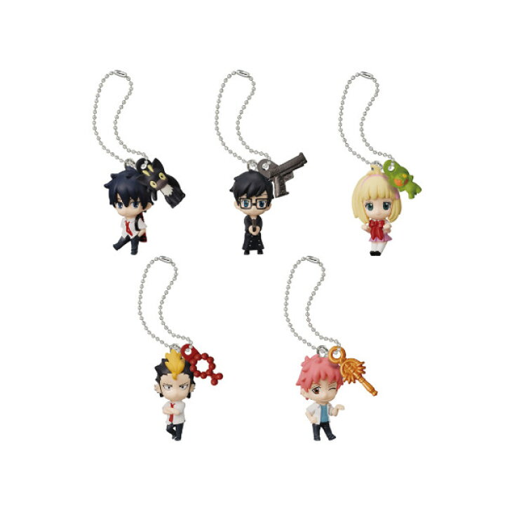 楽天市場 青の祓魔師 エクソシスト 祓魔塾 ふつまじゅく ｗマスコット 全５種キーチェーン ミニフィギュア 青エクバンダイガチャポン ガシャポン ガチャガチャ モデルベースｚ