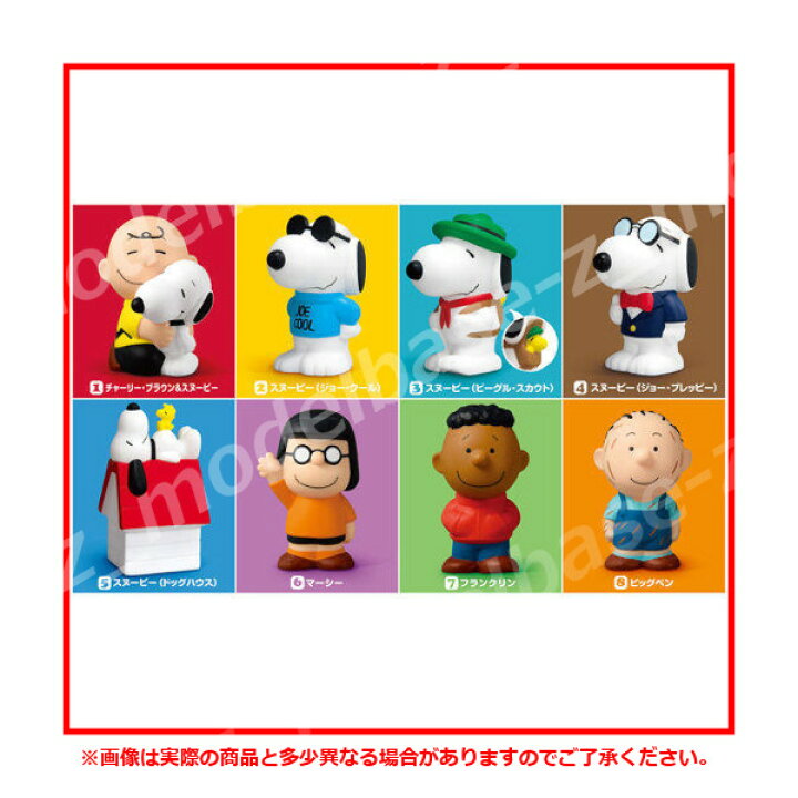 楽天市場 スヌーピーフレンズ パート２全８種snoopy Friendsバンダイキャンディトイ 食玩 モデルベースｚ