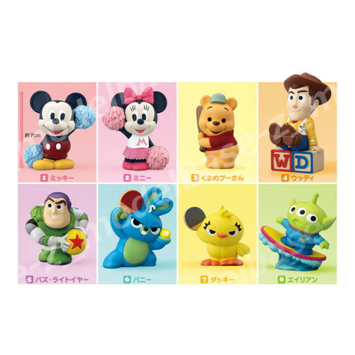 楽天市場 ディズニーフレンズミニフィギュア パート６全８種disney Friends6toystory4 くまのプーさんバンダイキャンディトイ 食玩 モデルベースｚ