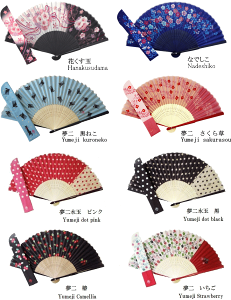 シルク扇子 レディース 扇子袋付き 親骨ラメ塗り おしゃれでかわいいシルク100%扇子 女性用 水玉黒 水玉ピンク 椿 いちご ラッピング無料