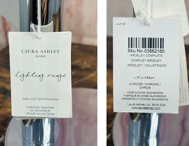 楽天市場】送料無料 中古品 LAURA ASHLEY(ローラアシュレイ) 3灯 
