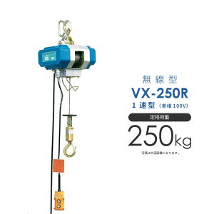 シルバーホイスト 電動 VX-250R 無線型 単相100V 1速型 富士製作所 ホイスト 電動ホイスト