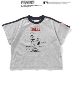 ※【ラスト130cmのみ】【50％OFF】【MLB×PEANUTS】 半袖Tシャツ 207905メジャーリーグ ヤンキース ドジャース タイガース 半袖 Tシャツ コラボ キッズ 80cm 90cm 100cm 110cm 120cm 130cm