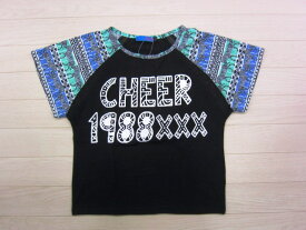 【おまかせ便送料無料】【50%OFF SALE】【CHEER EXTREME】チアー袖切り替え ラグランTEEダンス スポーツジム 衣装 ヒップホップ ジャズ