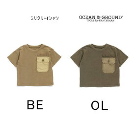 【50％OFF SALE】オーシャン＆グラウンド ミリタリーTシャツ 1136109OCEAN&GROUND Ocean&Ground オーシャンアンドグラウンド 子供服 キッズ ベビー 80cm-140cm