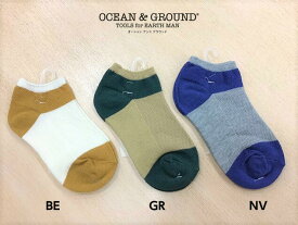 【メール便可】オーシャンアンドグラウンド 3Pソックスアンクルソックス BLOCK KANOKO 1912104OCEAN&GROUND Ocean&Ground オーシャンアンドグラウンド 子供服 キッズ ベビー