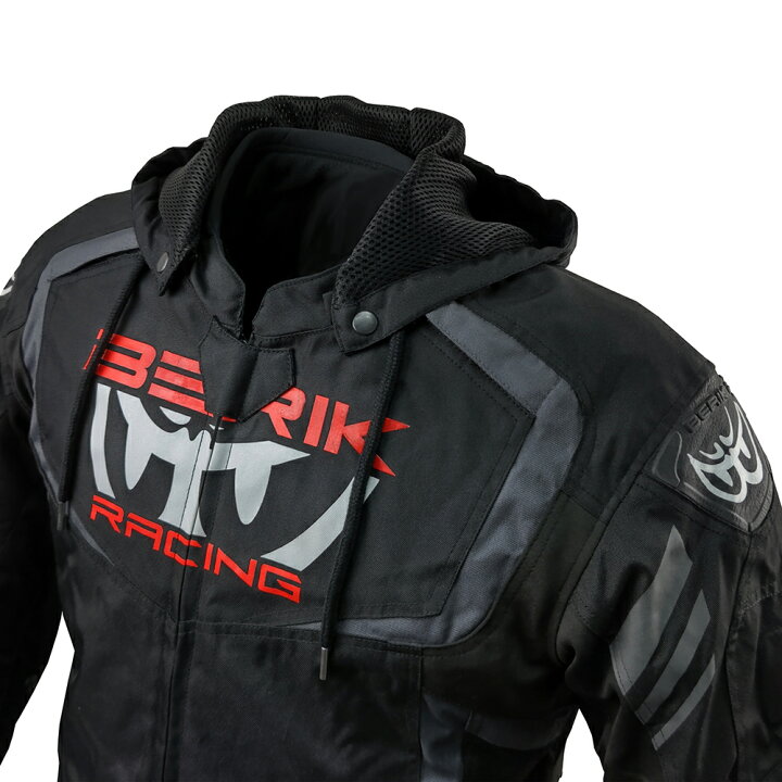 楽天市場】BERIK ベリック ナイロンジャケット NJ-223330-BK BLACK/RED 