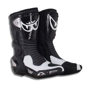 BERIK �x���b�N�@���[�V���O�u�[�c�@GP-X BOT-1289A-BK�@BLACK/WHITE�@�y�o�C�N�p�i�z