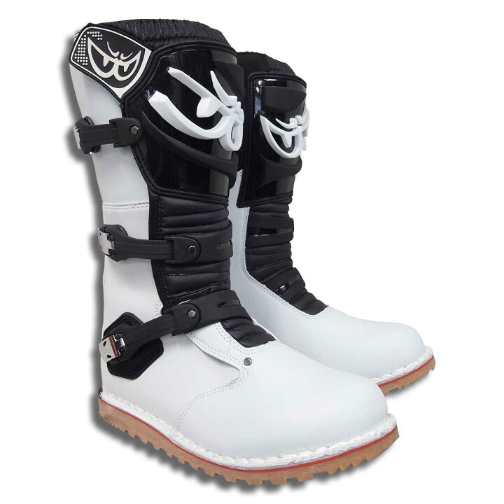 楽天市場】BERIK ベリックトライアルブーツ BOT-1221-BK WHITE/BLACK 