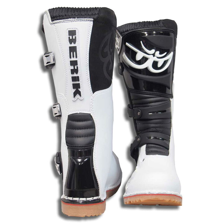 楽天市場】BERIK ベリックトライアルブーツ BOT-1221-BK WHITE/BLACK  