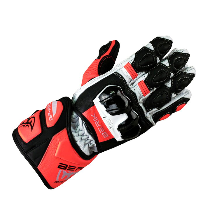 楽天市場】BERIK ベリック レーシンググローブ G-235107-BK RED/BLACK 