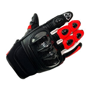 ARLENNESS アレンネス ショートグローブ G-255705-AN RED バイクウェア 【バイク用品】