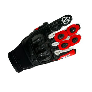 ARLENNESS アレンネス ショートグローブ(スマホタッチ有り) G-255705S-AN RED バイクウェア 【バイク用品】