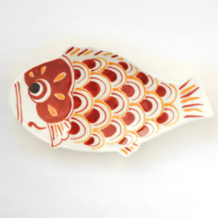 楽天市場 伊万里焼 錦鯉のぼり ひごい 魚小付 有田焼や心器