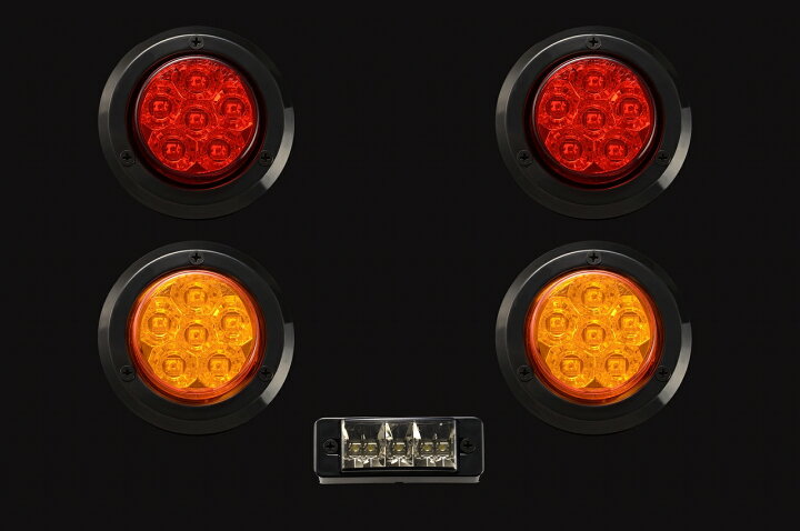 楽天市場】汎用煌LEDテールランプセット［S］ ブラックリング 