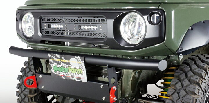 楽天市場】新型ジムニー FARMバンパー スチール曲げタイプ フロント用  