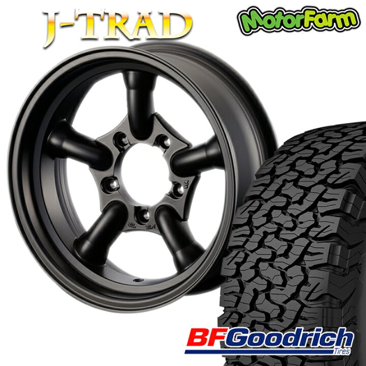 楽天市場】J-TRAD マットブラック 16×5.5J/5H-25 グッドリッチ All 