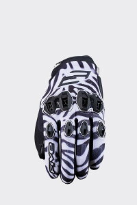 yz FIVE Advanced Glovesit@Cuj STUNT EVO2 WOMANO[u/ZEBRA BLACK WHITE
