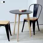 カフェテーブル ミニテーブル ミニマム サイドテーブル BK ラウンドテーブル 丸テーブル 木製 φ60 600mm MTS-145