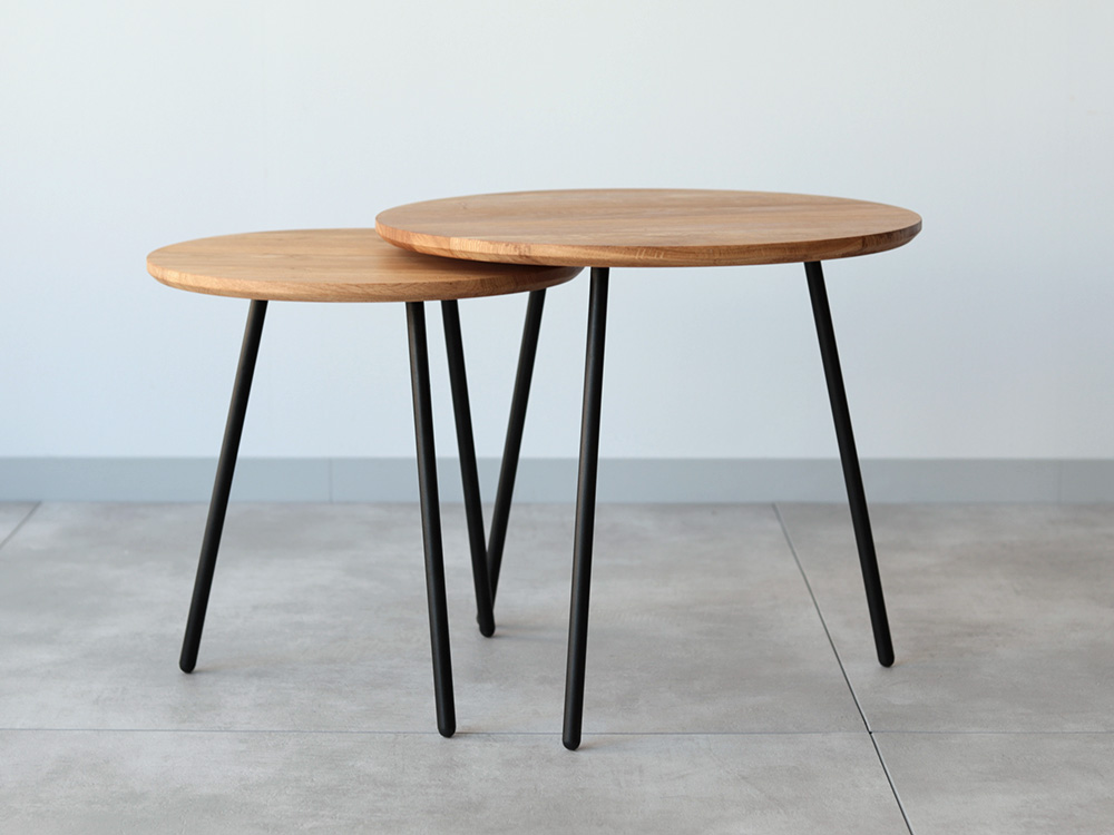 楽天市場】ネストテーブル 大小テーブルセット木製 サイドテーブル 