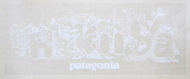 パタゴニア ステッカー 白馬 ジェフ マクフェトリッジ クリア 白 PATAGONIA HAKUBA JAPAN 店 店舗 長野 日本 ご当地 シール 新品 ネコポス