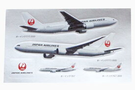 JAL 航空機 ステッカー 5種 シート 日本航空 ボーイング 767 777 787 200 300 BOEING JAPAN AIRLINES STICKER セット 飛行機 シール