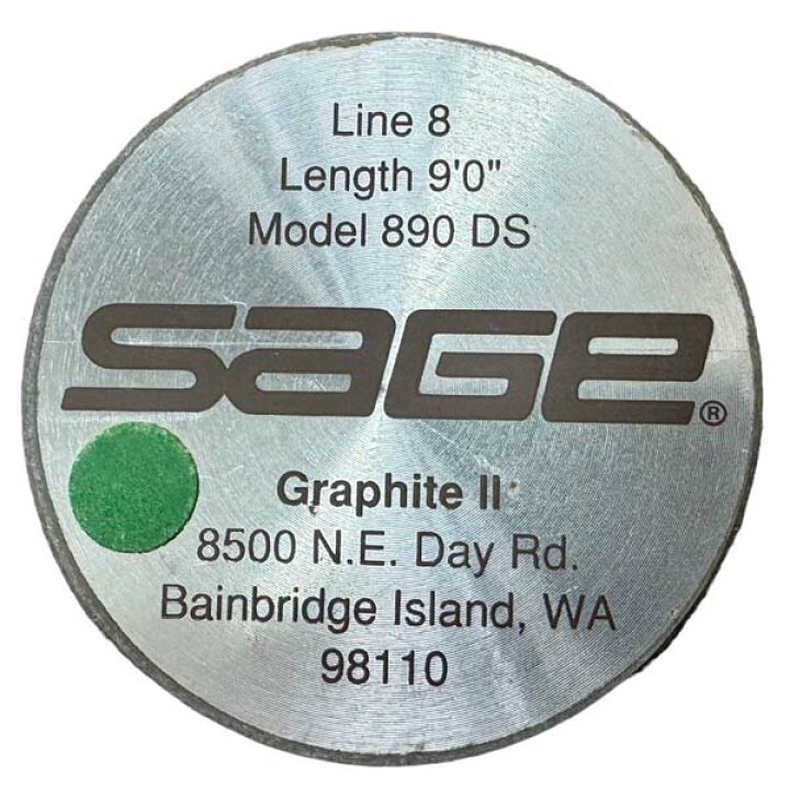楽天市場】希少 セージ DS 890 SAGE 8番 9フィート 2ピース フライ 