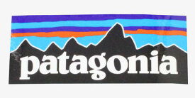 パタゴニア P6 ロゴ ステッカー PATAGONIA P-6 LOGO STICKER 光沢 フィッツロイ FITZROY ネコポス 横長 長方形 シール デカール 新品