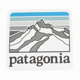 【期間限定ポイント3倍】パタゴニア ライン ロゴ リッジ ステッカー 光沢 PATAGONIA LINE LOGO RIDGE スクエア 四角 シール デカール フィッツロイ 新品 ネコポス