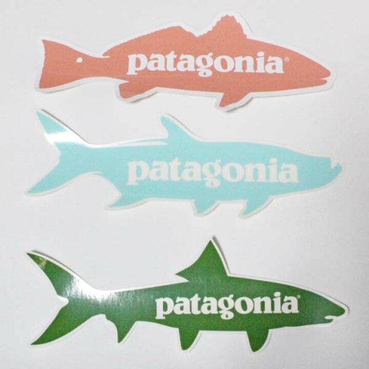 訳あり パタゴニア ステッカー Fly Fishing フライ デカール シール フィッシング Patagonia レッドドラム フィッシュ 同梱可 魚