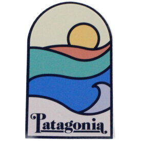 【期間限定ポイント10倍】訳有 パタゴニア サンセット セッツ ステッカー 海外版 PATAGONIA Sunset Sets STICKER 波 太陽 シール カスタム デコ 新品 ネコポス