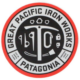 【期間限定ポイント3倍】訳あり 廃番 パタゴニア グレートパシフィックアイアンワークス ステッカー PATAGONIA GPIW STICKER 丸 円 ロゴ シール デコ ネコポス 新品