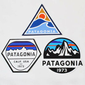 【期間限定ポイント3倍】訳あり パタゴニア ステッカー 3種セット PATAGONIA STICKERS SET フィッツロイ ヘックス スコープ ローリングスルー シール 丸 三角 新品