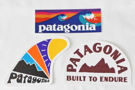 訳あり パタゴニア ステッカー 3種セット PATAGONIA STICKERS SET スケッグセット ボードショーツロゴ ジオロジャーズ サーフ シール 新品