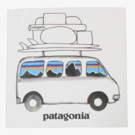 パタゴニア フィッツロイ サーフバン キャンペーン ステッカー Patagonia FITZROY SURF VAN 車 四角 シール 非売品 稀少 ネコポス 新品