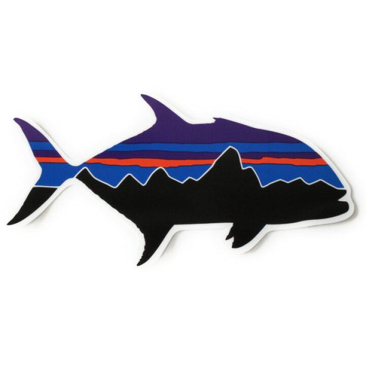 楽天市場 訳あり パタゴニア ステッカー フィッツロイ ジャイアントトレバリー Patagonia Fitzroy Gt Sticker ロウニンアジ 魚 シール ネコポス 新品 エムズカンパニー
