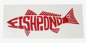 【期間限定ポイント3倍】フィッシュポンド カッティングステッカー レッドフィッシュ FISHPOND STICKER REDFISH 転写 釣り ドラム 魚 フライ シール ネコポス 新品