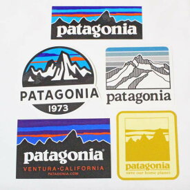 【期間限定ポイント10倍】訳あり パタゴニア ステッカー 光沢 5種セット PATAGONIA フィッツロイ スコープ P6 ラインロゴリッジ STICKER デコ シール ネコポス 新品