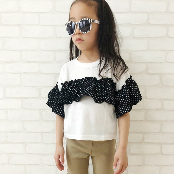 楽天市場 999円均一 キッズ 子供服 Tシャツ ティーシャツ 女の子 ドットフリルtシャツ フリル 半袖tシャツ ビッグtシャツ ゆったり 大きめ 大きい ガールズ プリントtシャツ ジュニア 韓国子供服 110cm 1cm 130cm 140cm 150cm 160cm 239 01 Next Wall Kids Store
