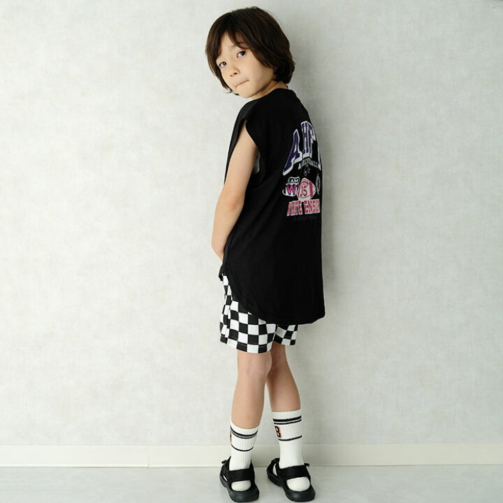 【送料無料】ノースリーブTシャツ キッズ 子供服 男の子 女の子 プリントTシャツ 袖なし タンクトップ ロゴ バックプリント ビッグシルエット BIG ゆったりサイズ ジュニア 韓国子供服 夏物 夏服 110cm 120cm 130cm 140cm 150cm 160cm「533-100」 NEXT WALL ... 新品 NIKE タンクトップ 105サイズ 子ども グレー ノースリーブ
