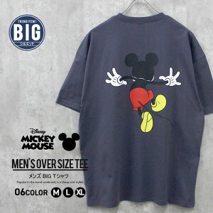 �y���������zMICKEYMOUSE �I�[�o�[T�V���c �����Y ����T�V���c �v�����gT�V���c �~�b�L�[�}�E�X Disney �f�B�Y�j�[ �O�b�Y �r�b�O�V���G�b�g �r�b�N BIG �傫�� ������� �ĕ� �ĕ� MENS M L XL�uM25-100