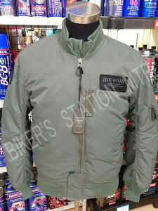 HOUSTON q[Xg HTVA-2211W MA-1 EC^[WPbg ~ J[L CfBOWPbg ǗT