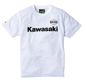 KAWASAKI カワサキ 純正 BATES ベイツ コラボ COOL-TEX クールテック Tシャツ ドライTシャツ メッシュTシャツ ホワイト 吸汗速乾