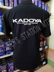 KADOYA カドヤ ロゴTシャツ ブラックホワイト