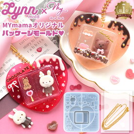 シリコン型 バレンタイン ブリスター パッケージモールド Lynn mold × MYmama ■ ハート パッケージ チョコ うさぎ クッキー お菓子 リボン シリコンモールド 透明シート フィルム ミニチュア ディスプレイケース 推し活 キーホルダー レジン ■