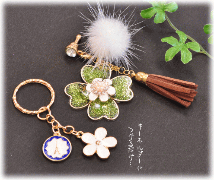 楽天市場】（完売しました） アクセサリー パーツ フラワー大チャーム5