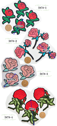 楽天市場 バラの刺繍 ワッペン単品販売 アイロン接着可 全7種 入園 入学 ハンドメイド 手芸 ワッペン ししゅう アイロン 簡単 女の子 福袋 薔薇 ばら 花 衣装 ローズ 手作り工房 ｍｙ ｍａｍａ